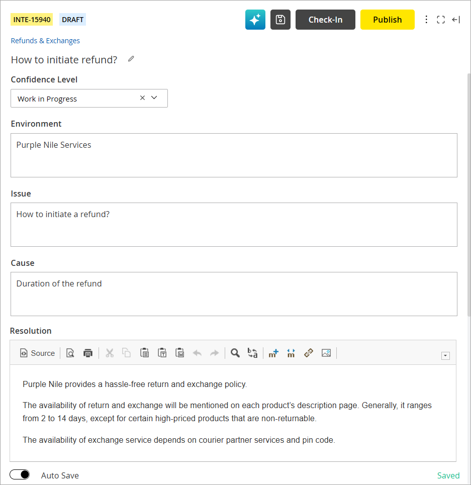 Authoring Structured Articles