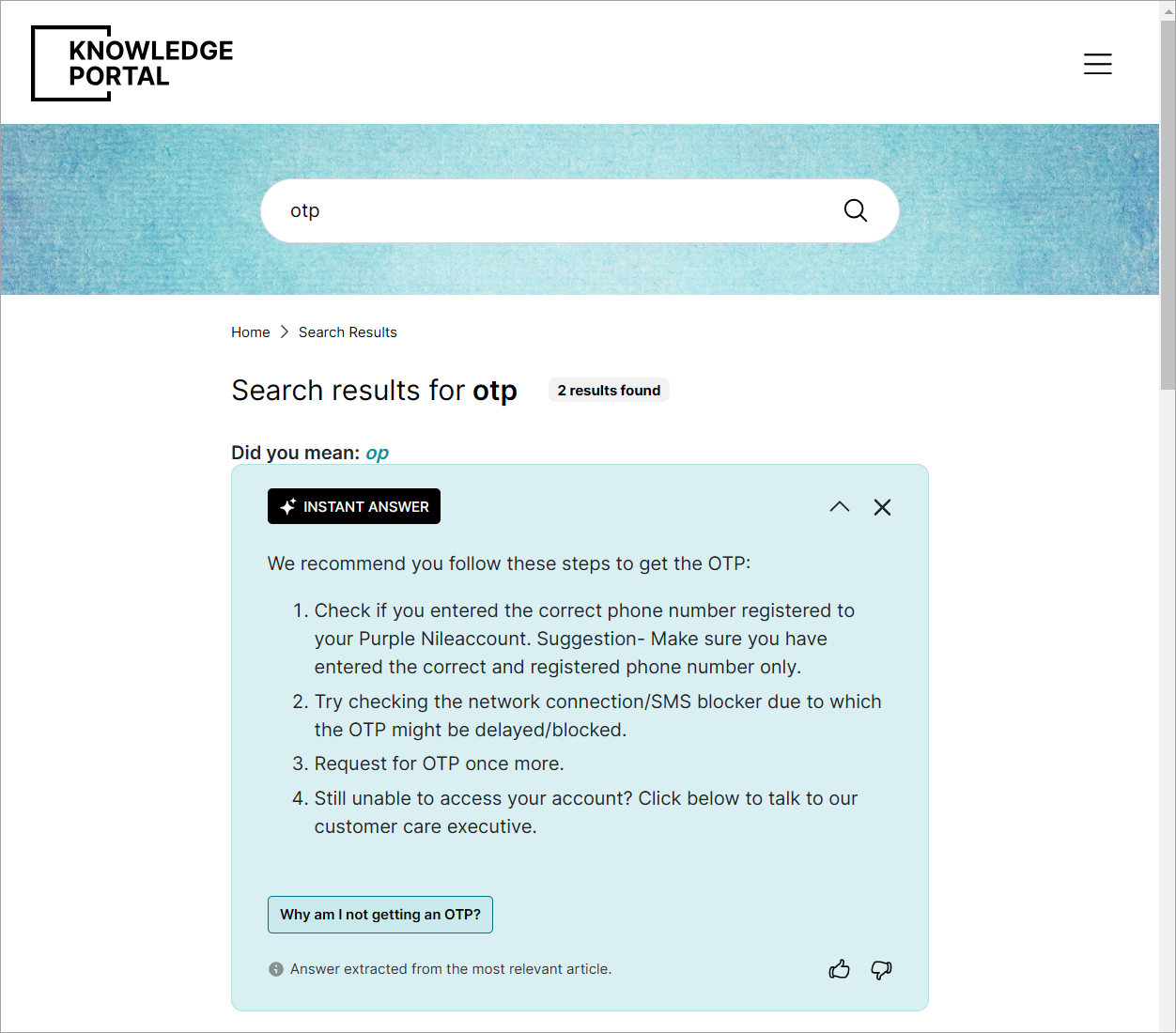 Extracted Instant Answer Extracted Instant Answer