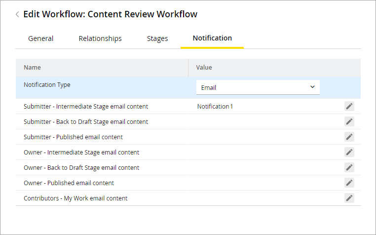 Enable notifications for the workflow