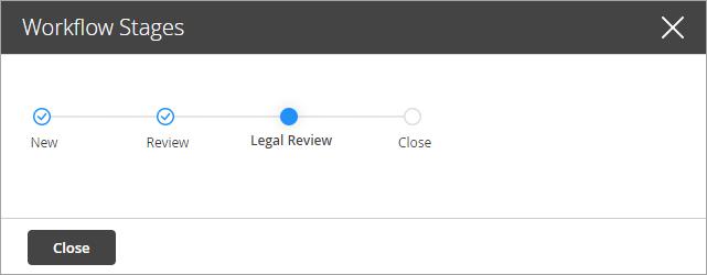 Track the status of the suggestion in the workflow
