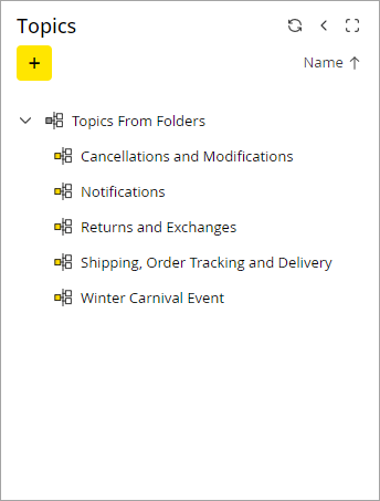 Topics from folders Topics from folders